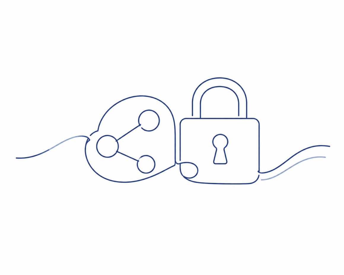 Privacyrecht: slot en netwerk voor gegevensbescherming.